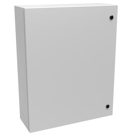 Hammond Slotted 1/4 Turn Latch Electrical Enclosures, 30 in H, 8 in D, 24 in W, NEMA 4, Steel EN4SD30248LG
